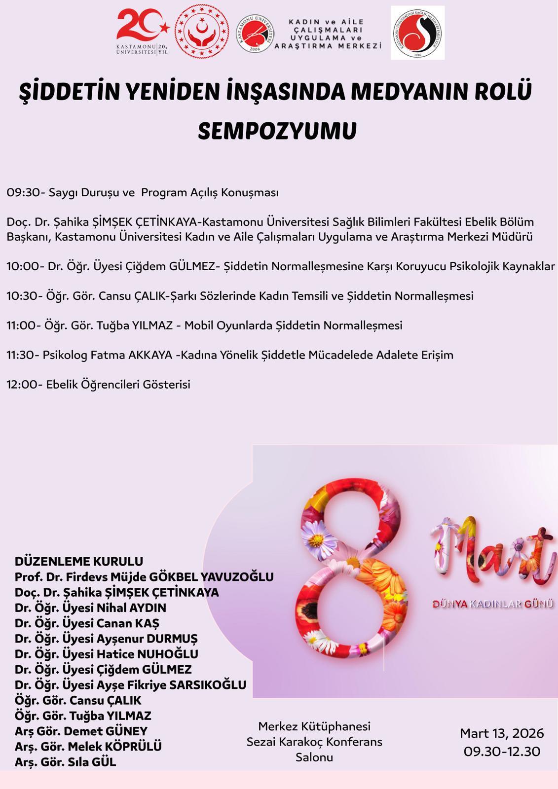 Şiddetin Yeniden İnşasında Medyanın Rolü Sempozyumu